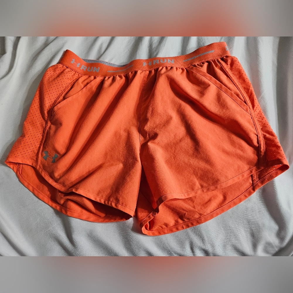 ADIDAS HEAT GEAR RUNNING WOMEN'S SHORTS NEON ORANGE